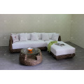 Trendy Classy Design Water Hyacinth Sofa Set For Indoor Living Room Natural Wicker Furniture